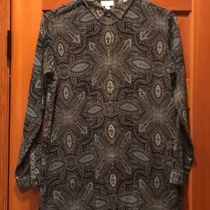 Sheer paisley Tunic